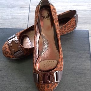 Sofft Leopard Print Flat Shoes